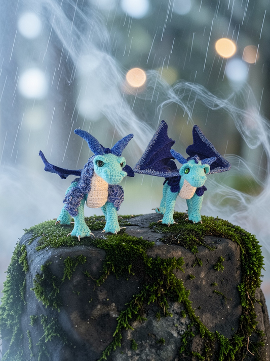 Aquamarine Twins--(Available as a pair or separately)