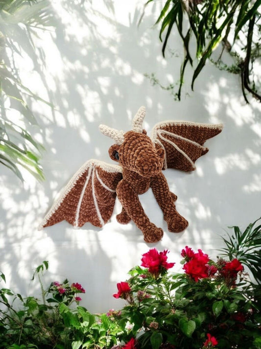 Handmade Companion Dragon--Cinder-Wing the Hearth Guardian